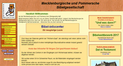 Desktop Screenshot of bibelgesellschaft-mecklenburgische.de