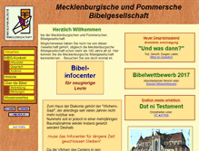 Tablet Screenshot of bibelgesellschaft-mecklenburgische.de